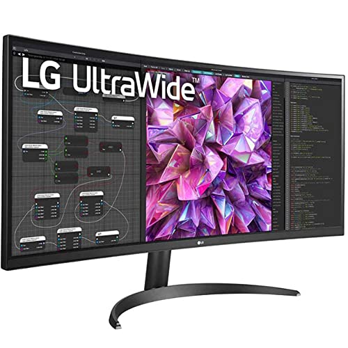 LG 34WQ60C-B 34" 21:9 Curved UltraWide QHD (3440 x 1440) PC Monitor Bundle with Deco Gear Wired Gaming Mouse and Deco Gear Large Extended Pro Gaming Mouse Pad