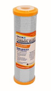 puret cbcm-2510-0.5, 10x2.5" chloramine reduction water filter - nsf certified - carbon block chloramine reduction filter (.5 u micron rated)