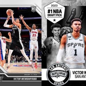 2023 Panini Instant VICTOR WEMBANYAMA Limited Edition ROOKIE Card - FIRST TRIPLE DOUBLE! - Plus Novelty Wemby Card Pictured - San Antonio Spurs