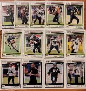 2022 panini score football seattle seahawks team set gift pack 2022 score team plus bonus seahawks set 2010-2022