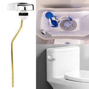 TOTO Toilet Replacement Parts, Upgraded Copper Handle Trip Lever Kit Universal for TOTO THU068#CP and Kohler, for TOTO St743S, St454E Toilet Tank Metal Material Side Mount Flush Handle