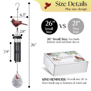 Memorial Wind Chimes for Outside,Cardinal Wind Chimes for Loss of Loved One,Sympathy Wind Chimes,Memorial Gifts for Loss of Mother,Sympathy Gifts for Loss of Dad,Windchimes in Memory of a Loved One