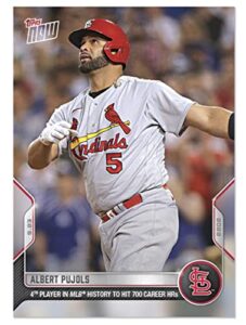 2022 topps now albert pujols #951-4th player in mlb history to hit 700 career hrs- st. louis cardinals baseball trading card- shipped in protective screwdown holder