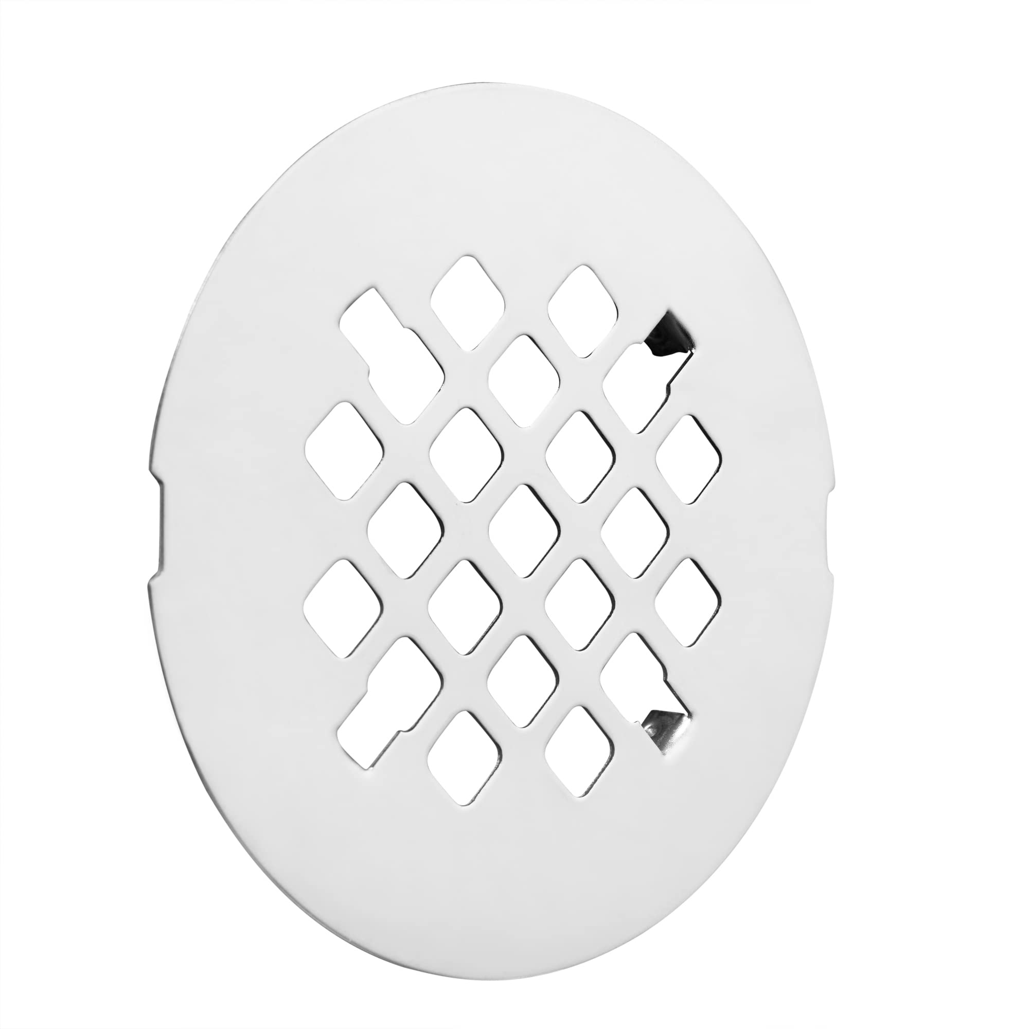 Artiwell 4-1/4” OD Snap-in Shower Drain Cover, Round Shower Drain Strainer Grid, Replacement Cover, Designed for Long-Lasting(Chrome Plated)