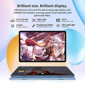 TECLAST Android 12 Tablet 10 inch, Tablets P30S 4GB RAM+64GB ROM(TF 1TB), 8-Core Processor 2.0GHz, 2.4G&5G WiFi Tablet, Face Recognition, Dual Cameras, BT5.0, GPS, Google GMS Certified