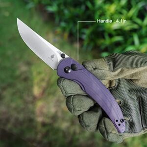 Kizer Chili Pepper EDC Knife, 3 Inches 154CM Blade Steel Folding Pocket Knife G10 Handle Thumb-stud Openers V3601C2