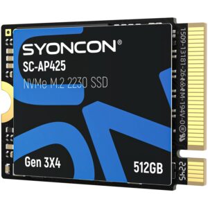 syoncon ap425 m.2 2230 ssd nvme pcie gen 3.0x4 internal solid state drive compatible with steam deck/microsoft surface pro 8/pro 7+/pro x/laptop3/laptop4/laptop go/book3 (512gb)