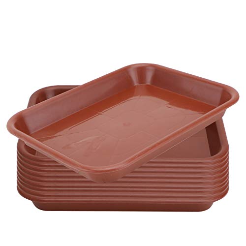 YARNOW Water Indoors Office Plant Square Plate Red Living Pot Indoor Flowerpot Bonsai Plants Outdoor Drips Tray, Decor Holder Potted for Gardening Balcony Round Tray Round Tray Round Tray