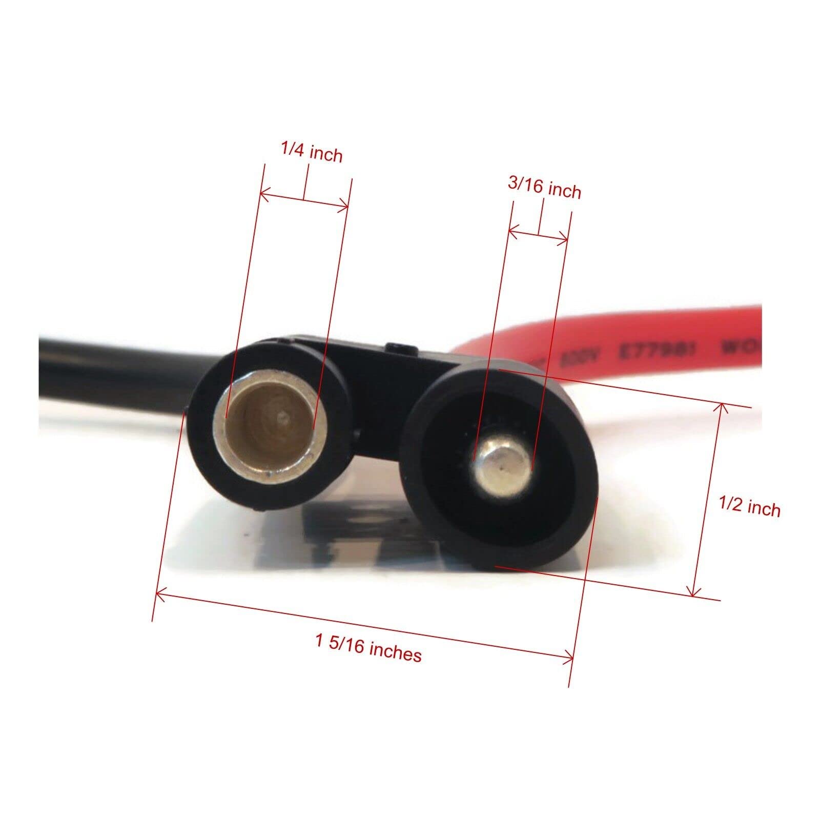 The ROP Shop | Pack of 3 - Snowplow Motor Power Cable & Plug for National Liftgate Part SNP6620