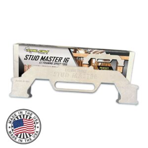 Stud Master 16-MADE IN USA- Inch On-Center Stud Layout Tool - Precision Wall Stud Framing Tool