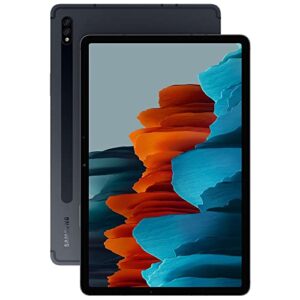 Samsung Galaxy Tab S7 5G 11" (128GB, 6GB) 11” Android Tablet, All Day Battery, Snapdragon 865 5G/LTE/WiFi (GSM Unlocked for AT&T, T-Mobile, Global) SM-T878U (256GB SD Bundle, Mystic Black) (Renewed)