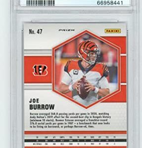 2021 PANINI MOSAIC PINK CAMO #47 JOE BURROW PSA 10 BENGALS