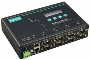 nport 5650-8-dt-t, 8 port rs-232/422/485 serial device server, 3 in 1, db9 male, 12-48vdc, -40 to 75°c