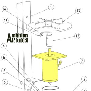 AMBITIONMOTOR Salt Spreader Motor Replaces Buyers SaltDogg 3005693 for TGSUV1B