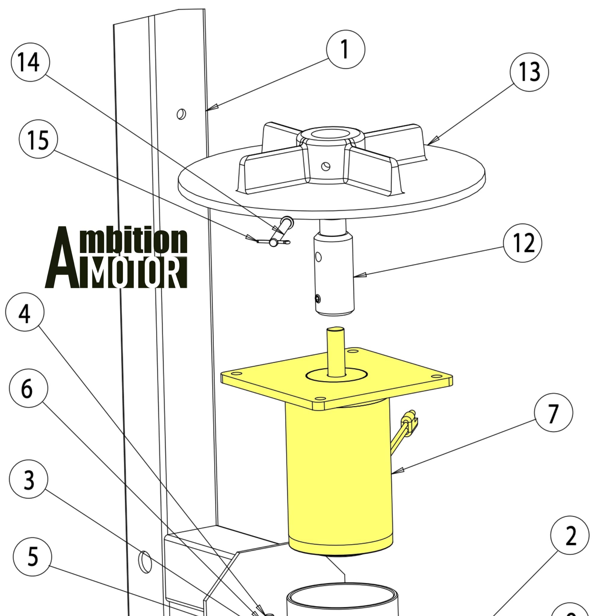 AMBITIONMOTOR Salt Spreader Motor Replaces Buyers SaltDogg 3005693 for TGSUV1B