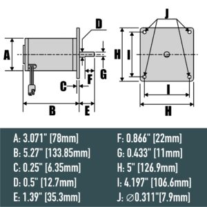 AMBITIONMOTOR Salt Spreader Motor Replaces Buyers SaltDogg 3005693 for TGSUV1B