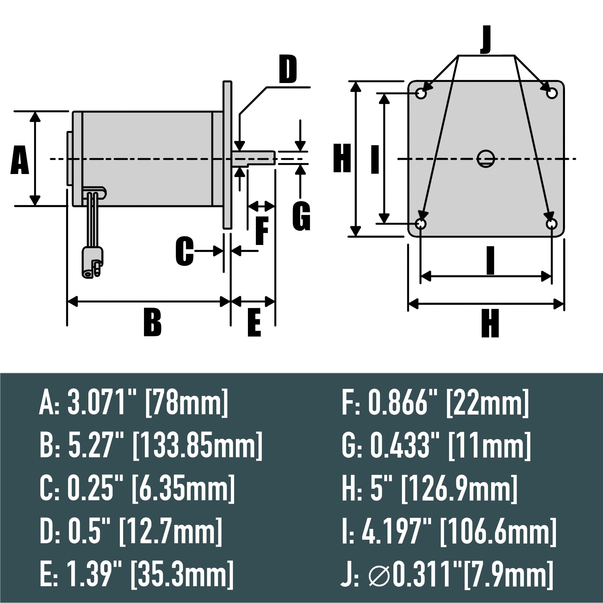 AMBITIONMOTOR Salt Spreader Motor Replaces Buyers SaltDogg 3005693 for TGSUV1B