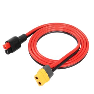 YACSEJAO 12AWG XT60 to Solar Panel Connector 1M XT60 Female to 45A Connector Extension Cable for Outdoor Power Bank RC Lipo Battery Lithium Battery