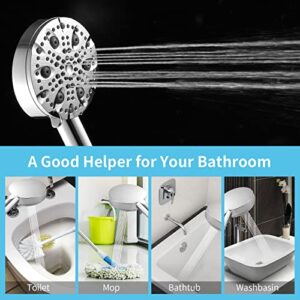 EAARSUO Handheld Shower Head with Filter, Hard Water Filter Shower Head with 9 Mode, High Pressure Filtering Shower Head, Water Softener Shower Head for Hard Water, Shower Envy Shower Heads (Chrome)