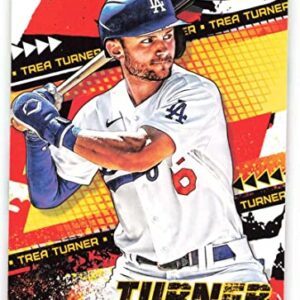 2022 Topps Fire #57 Trea Turner NM-MT Los Angeles Dodgers Baseball