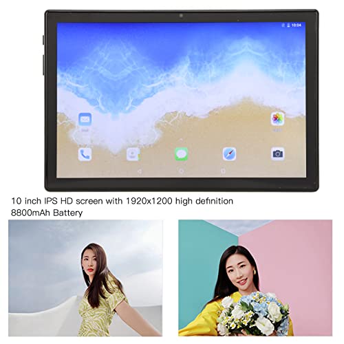 AUHX Tablet, 100240V Octa Core CPU Processor 10 Inch Tablet 1920x1200 IPS for Home for Travel (US Plug)