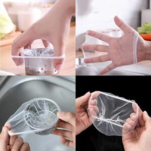 500 Pcs Disposable Kitchen Sink Strainer Mesh Bags, Kitchen Sink Filter mesh Bag Net Strainer Bags, Anti Clogging Sink Strainer Trash Bag for Kitchen Sink Drain Catch Food Waste Leftover Garbage