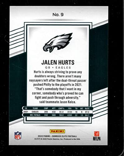 2022 DONRUSS ELITE #9 JALEN HURTS NMMT EAGLES