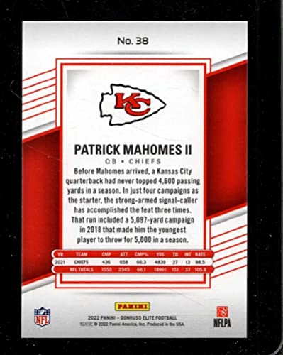 2022 DONRUSS ELITE #38 PATRICK MAHOMES II NMMT CHIEFS