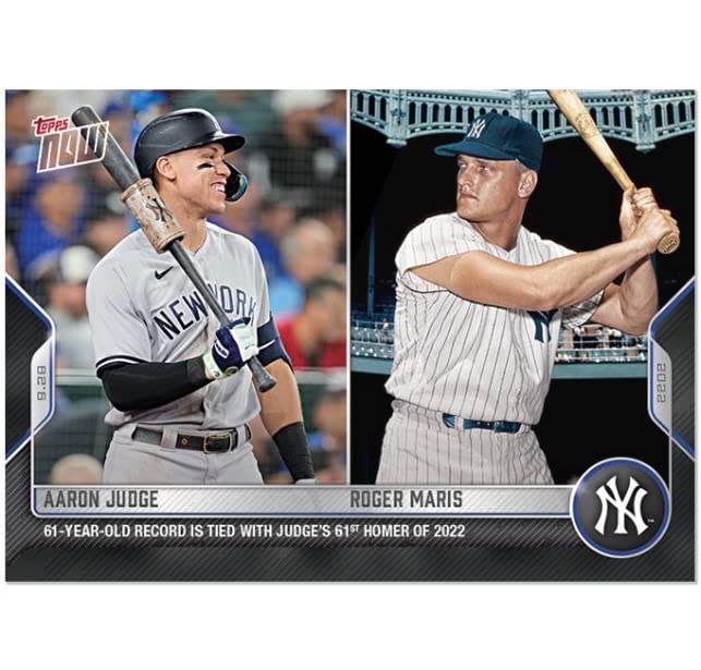 2022 Topps Topps Now #976 Aaron Judge Roger Maris New York Yankees NM-MT