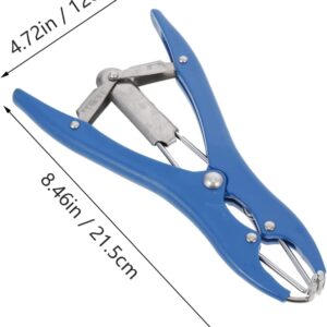RANCH CHOICE Castration Bander Castration Tool (with 100pcs Bands, Blue Orange and Green Color)