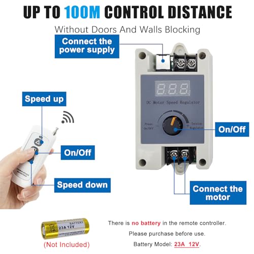 JQDML DIY Reciprocating Linear Motor DC 24V Long Stroke 1.18"-6" Adjustable Telescopic Motor 160rpm Variable Speed Pushing Force 30 lbs Max, with Stand Remote Controller Suction Cup (24V150mm160rpm)