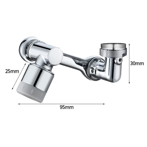 Rotating Faucet Extender,360°+1080°Swivel Robotic Arm Extension Faucet with 2 Water Outlet Modes,Suitable for Bathroom Sink Spray Accessories, Used for Facial,Rye,Hair and Mouthwash Portable Cleaning