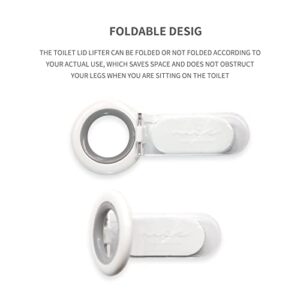 4 PCS Toilet Seat Lifter Handle, Toilet Lid Lifter for Bathroom Hotel Home Avoid Touching Toilet Cover Multi Function Cover Lifter for Toilet