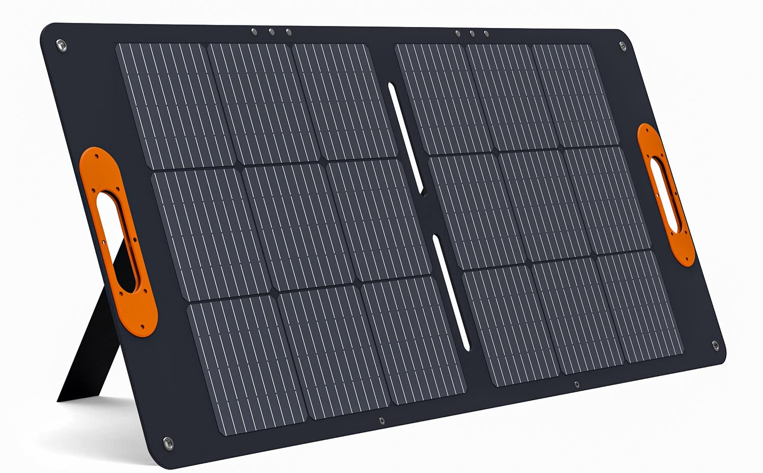 ALLWEI 100W Portable Solar Panel for 300/500 Power Station Solar Generator, 18V Foldable Solar Battery Charger with Adjustable Kickstand, Waterproof IP68 for Camping Trip Outdoor RV Blackout