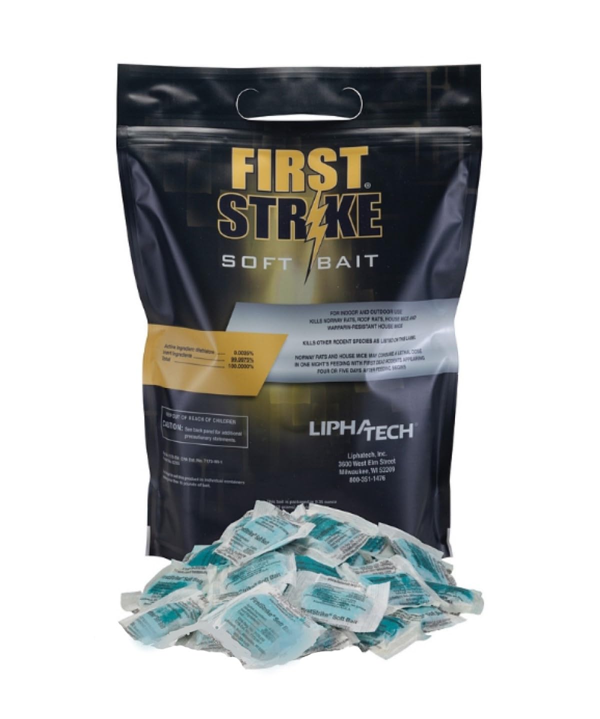 LIPHA TECH FirstStrike Rodent Bait 10g - 4lb Bag (31113)