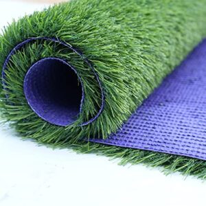 turfloid deluxe artificial grass rug 3 ft x 5 ft, 1.6" fake grass turf mat for indoor outdoor pet dog balcony patio garden yard lawn landscape