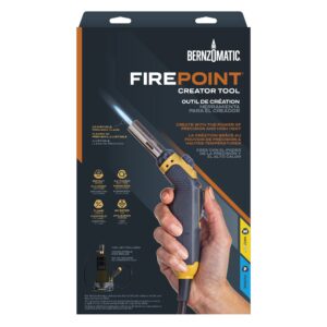 Bernzomatic FirePoint Creator Tool, Precision Flame Hand Torch for use with Bernzomatic MAP-Pro or Propane Fuel