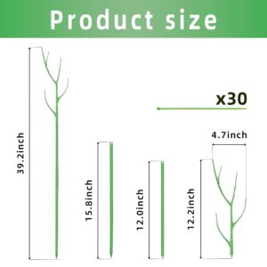 39 Inch Twig Plant Support Stakes,Tree Branch Support Stake,Trellis Stakes for Indoor Outdoor Potted Plants(4pcs)