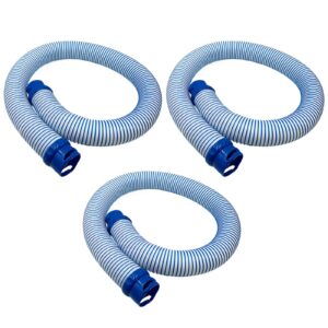 alinredbx 3 pack 39 inch pool vacuum hose compatible with zodiac x7 t3 t5 mx6 mx8 pool cleaner, twist lock hoses replacement