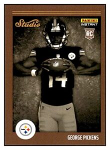 george pickens rc 2022 panini instant studio rookie /911#s18 steelers nm+-mt+ nfl football