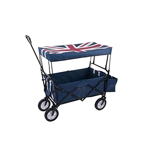 NEOCHY Trolleys,Shopping Cart Mini Oxhome Shopping Cart Portable Fold Trolley Trailer Double Brake Luggage Cart Grocery Cart/8