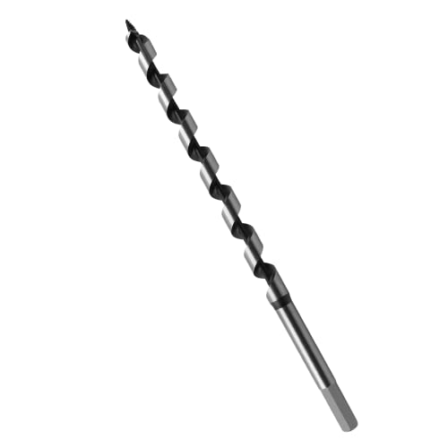 Litoexpe 9/16 Inch x 12 Inch Auger Drill Bit, 3/8-Inch Hex Shank Ship Auger Long Drill Bit for Wood, Plastic, Drywall and Composite Materials