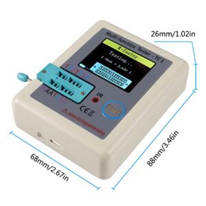 MELIFE Transistor Meter LCR-TC1 Multi-Function Tester 1.8" Full Color Display Transistor Meter Capacitor Resistor Transistor LCR ESR NPN PNP MOSFET.