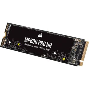 Corsair MP600 PRO NH 4TB PCIe Gen4 x4 NVMe M.2 SSD – High-Density TLC NAND – M.2 2280 – DirectStorage Compatible - Up to 7,000MB/sec - No Heatsink - Black