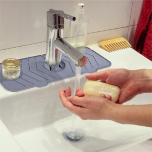 Omilife - Sink Splash Guard, Faucet Splash Guard, Splash Guard for Sink, Kitchen Sink Splash Guard, Silicone Sink Mat (1 PCS)