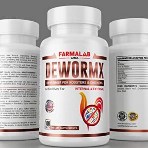 DEWORMX para Gallos Gallinas Pollos DEWORMX for Rooster Hens Chickens Natural Ingredients