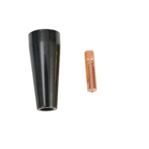 21PCS Gasless Flux Nozzle Tip for TITANIUM Easy-Flux 125 Amp Welder 56355 56359,030/0.8 mm Tip, Torch Welding Accessories MIG Welder Nozzle Contact Tips