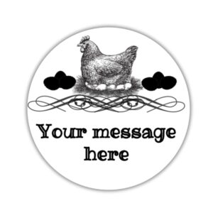 personalized chicken egg carton labels Stickers tags