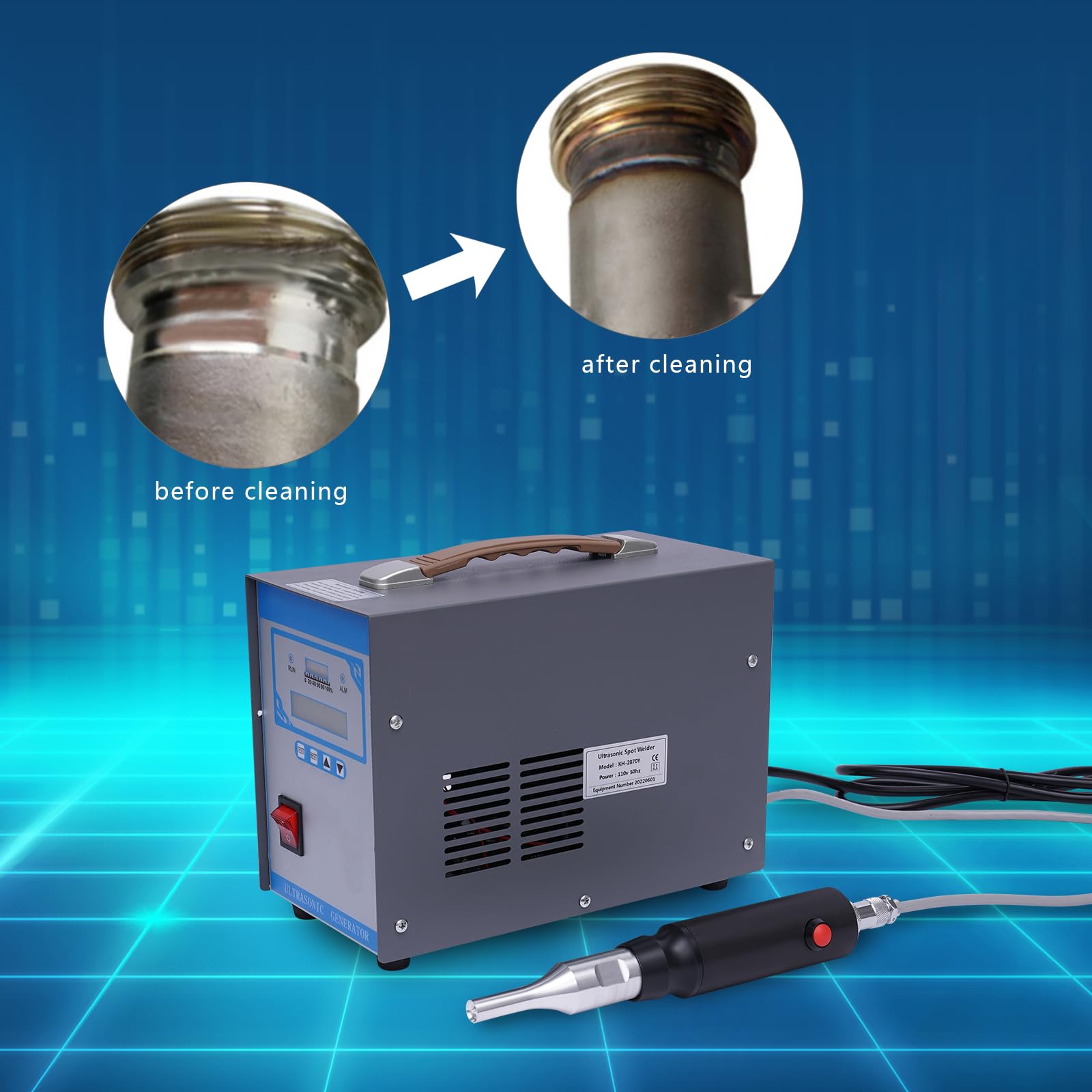 Welding Machine 28KHz High Frequency Ultrasonic Plastic Welder 700W Plastic Spot Welder for PE/PC/PUC/PPS