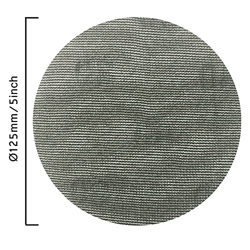 ChampNet 5 Inch Mesh Sanding Discs Hook and Loop Sanding Disc Dust Free Grit Assortment Mesh Sandpaper | 35 Sanding Disks Pack | for Wood, Floor Random Orbital Sander